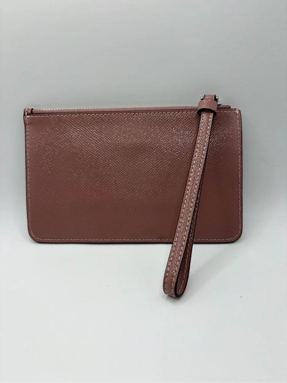 Coach Mauve Leather Wristlet Clutch